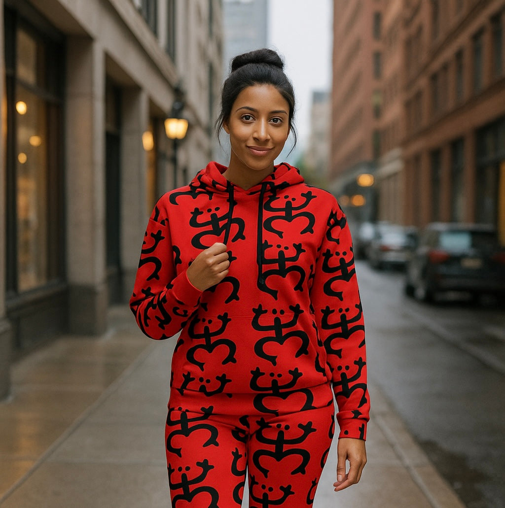 Red & Black Coqui Hoodie