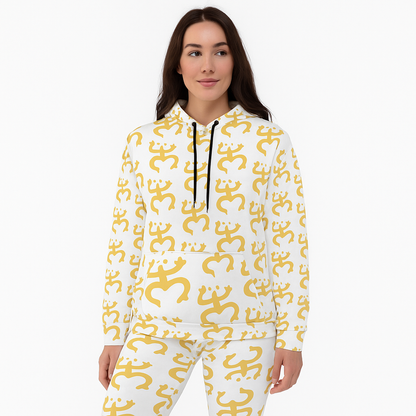 White & Gold Coqui Hoodie